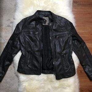 Downtown Coalition faux leather jacket
